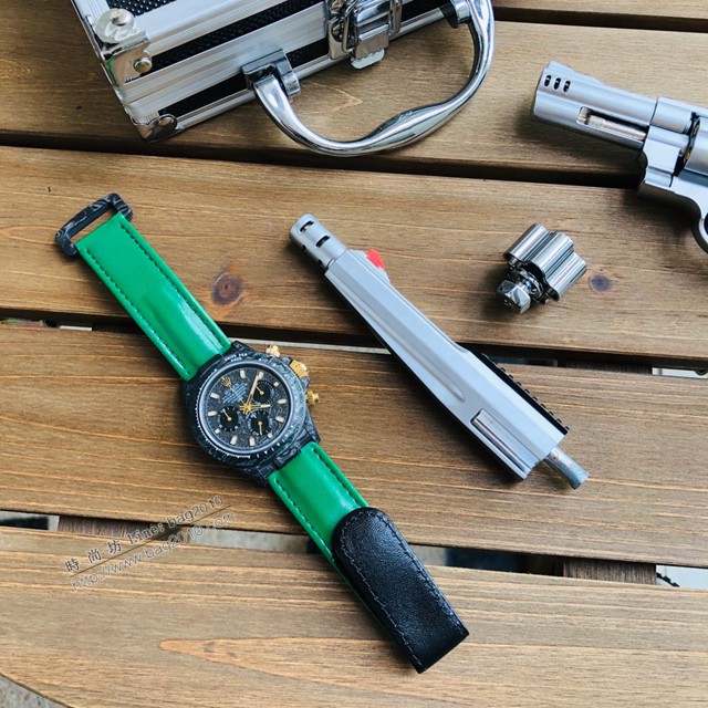 勞力士男生手錶 RolexDaytona翡翠夜光全碳纖維宇宙計時迪通拿  gjs2200